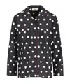 Fendi Long Sleeve Top Polka Dots Chest Pocket In Black