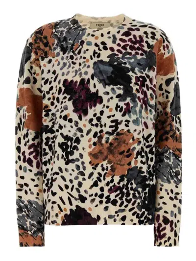 FENDI FENDI FALENA PRINTED SWEATER