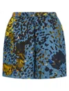 Fendi Elasticated-waist Print Shorts In Blue