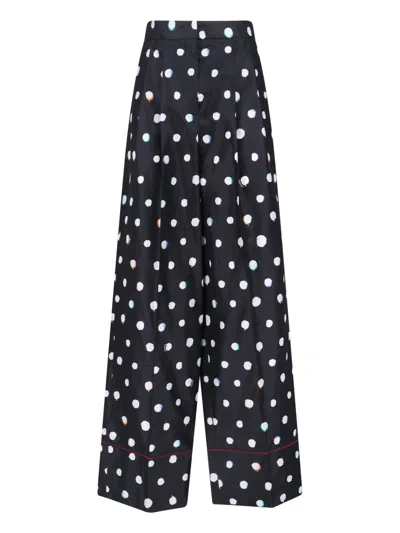 Fendi Falena Wide Pants In Black