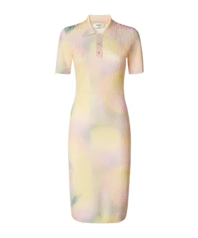 Fendi Fantastic  Future Dress In Pink