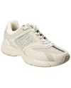 Fendi Nubuck Faster Sneakers In White