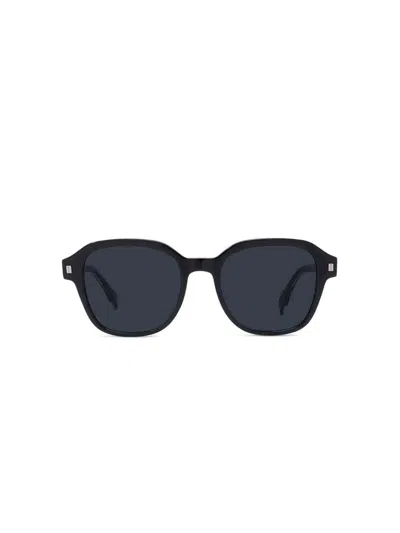 Fendi Fe40002u Square Sunglasses With Blue Lens