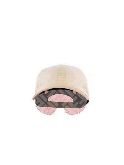 Fendi Fe40022u Cap With Bordeaux Mirror Lens In Neutral