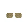 Fendi Sky 59mm Rectangular Sunglasses In Green