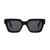 Fendi Womens Black Fe40078i Irregular-frame Acetate Sunglasses In Nero