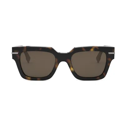 FENDI FENDI FE40078I FENDI FENDIGRAPHY 52E HAVANA SUNGLASSES