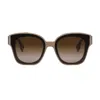 Fendi Eyewear Square Frame Sunglasses In Rosa