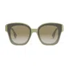 Fendi The  First 63mm Square Sunglasses In Verde