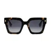 Fendi Fe40101i 55b Havana/serigrafato Sunglasses In Marrone