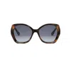 Fendi The  Lettering 57mm Gradient Butterfly Sunglasses