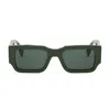 Fendi The  Diagonal 51mm Rectangular Sunglasses In Verde