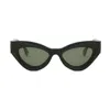 Fendi Ff Diamonds 52mm Cat Eye Sunglasses In Verde
