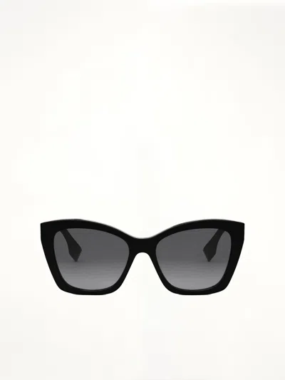 Fendi Fe40151f 5701b Acetate Sunglasses In Black