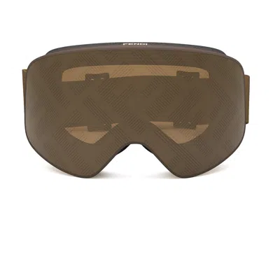 Fendi Ski Goggles In Marrone