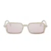 Fendi Selleria Acetate Rectangular Sunglasses In Neutral
