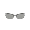 Fendi Signature Crystal Cat-eye Sunglasses In Gray