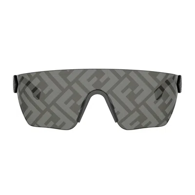 Fendi Fe40197u Ff Squared 02c Nero Opaco Sunglasses In Multi