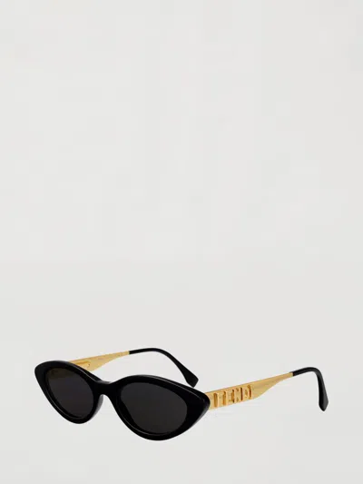 Fendi Fe40202i Sunglasses In Metal And Acetate In Black