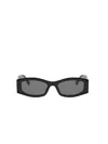 Fendi Fe40204i Rectangular Acetate Sunglasses In Black