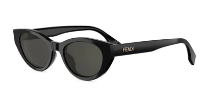 Fendi Fe40209i 01a Women's Sunglasses Black Size 51