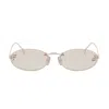 Fendi Fe4075us 28y Oro Rosa  First Crystal Sunglasses In Oro