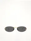 Fendi Fe4075us Oval-frame Metal Sunglasses