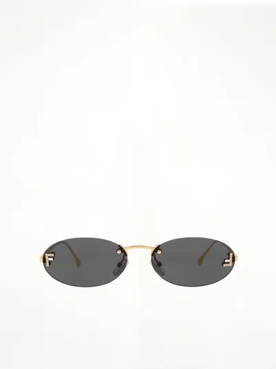 Fendi Fe4075us 5430a Metal Sunglasses