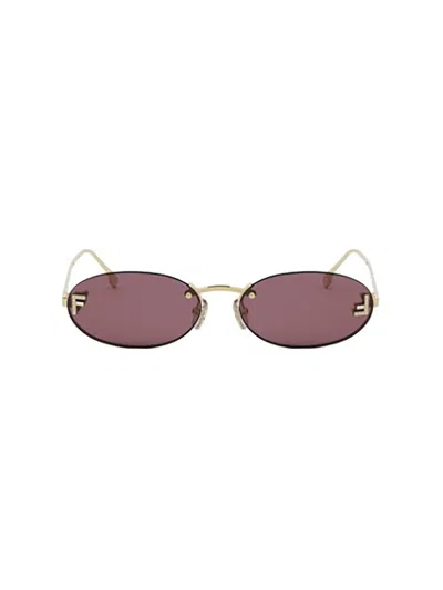 Fendi Fe4075us Sunglasses In Brown