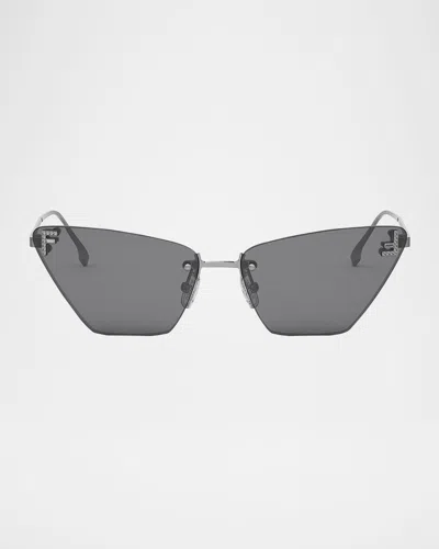 FENDI FE4160US CAT-EYE CRYSTALIZED LOGO SUNGLASSES