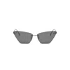 Fendi Fe4160us Cat-eye Crystalized Logo Sunglasses In 14a - Silver