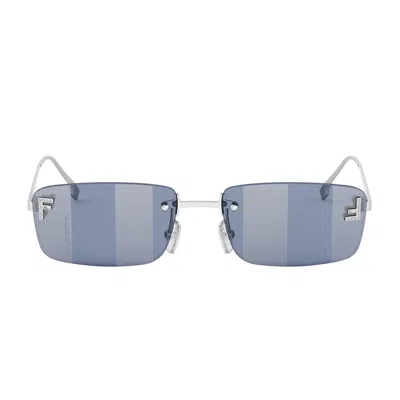 Fendi Fe4172us  First Crystal 16x Argento Sunglasses In Silver