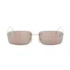 Fendi First Crystalized Logo Sunglasses In Oro