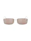 Fendi First Crystalized Logo Sunglasses In Pink