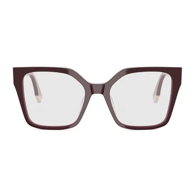 Fendi Fe50002i  Way 069 Rosso Glasses In Brown