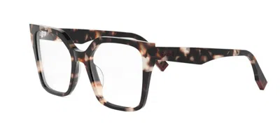 Fendi Fe50002i Women's Glasses, Tortoiseshell, Size 54 In Brown