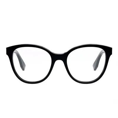 Fendi Fe50024i001 Cat Eye Full Rim Eyeglasses In Black