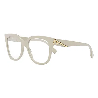 Fendi Fe50064f025 Acetate Frame Eyeglasses In Silver