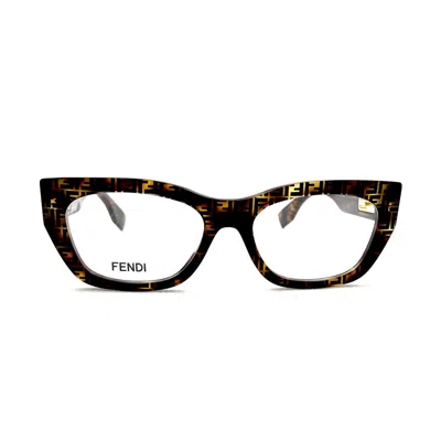 Fendi Fe50082i 055 Glasses In Marrone