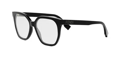 Fendi Fe50087i Women's Glasses, Black, Size 54