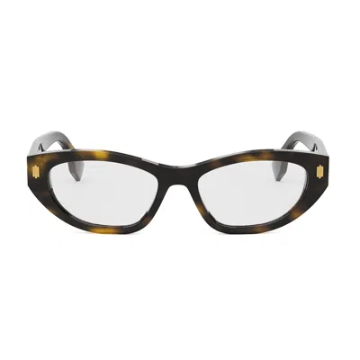 FENDI FENDI FE50119I FENDI ROMA 052 HAVANA GLASSES