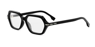 Fendi Fe50125i Women's Glasses, Black, Size 54
