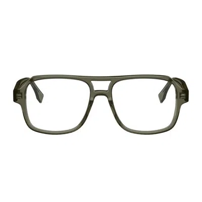 Fendi Fe50131i Ff Squared 050 Verde Militare Glasses In Green