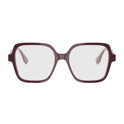 Fendi Fe50144i Forever  069 Rosso Lucido Glasses In Burgundy
