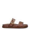 Fendi Slide Sandals With Buckle Detail And Flat Sole