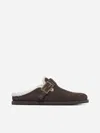 Fendi Open-heel Muller Shoes In Brown,milk