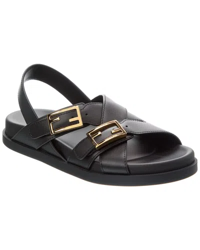 FENDI FENDI FEEL LEATHER SANDAL