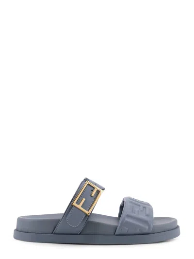 FENDI FENDI FEEL LOW LEATHER SANDALS