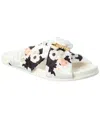 Fendi Feel Polyester Flat Sandal In Multi