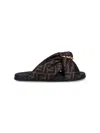 Fendi Feel Slides With Double-band And D-ring Buckle In Multi